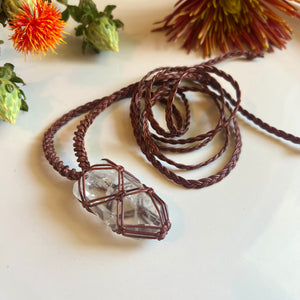 clear quartz talisman