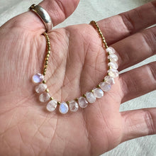 Load image into Gallery viewer, milky way necklace (rainbow moonstone)