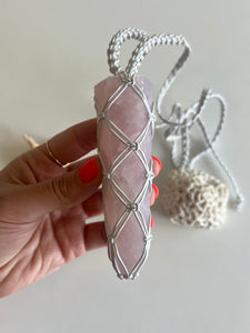 Rose Quartz Leather Talisman