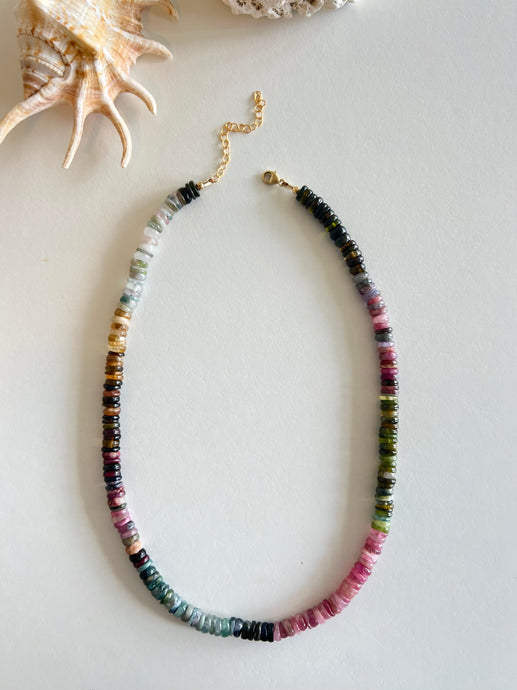 Summer Necklace - Watermelon Tourmaline