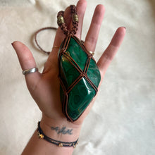 Load image into Gallery viewer, XL malachite talisman