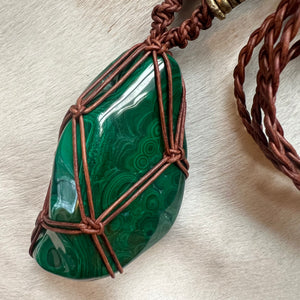 XL malachite talisman