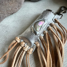 Load image into Gallery viewer, Abalone Fire Keeper - Silver/Tan