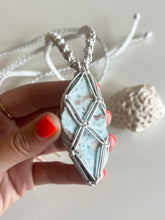 Load image into Gallery viewer, Larimar Leather Talisman