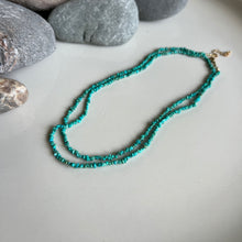 Load image into Gallery viewer, Wrap Necklace - Turquoise Chip