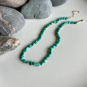 Turquoise Pebble Necklace