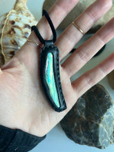 Load image into Gallery viewer, Abalone Horizon Necklace (Black)