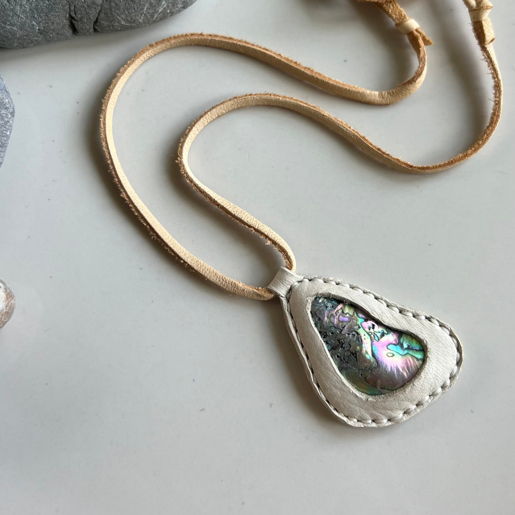 Abalone Shell Horizon Necklace