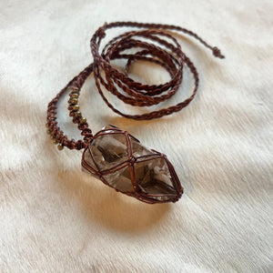 smokey quartz talisman (brown)