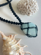 Load image into Gallery viewer, Aquamarine Leather Talisman