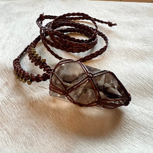 smokey quartz talisman (brown)