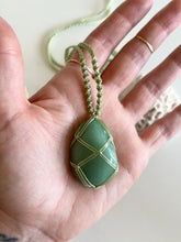 Load image into Gallery viewer, Green Aventurine Nylon Talisman
