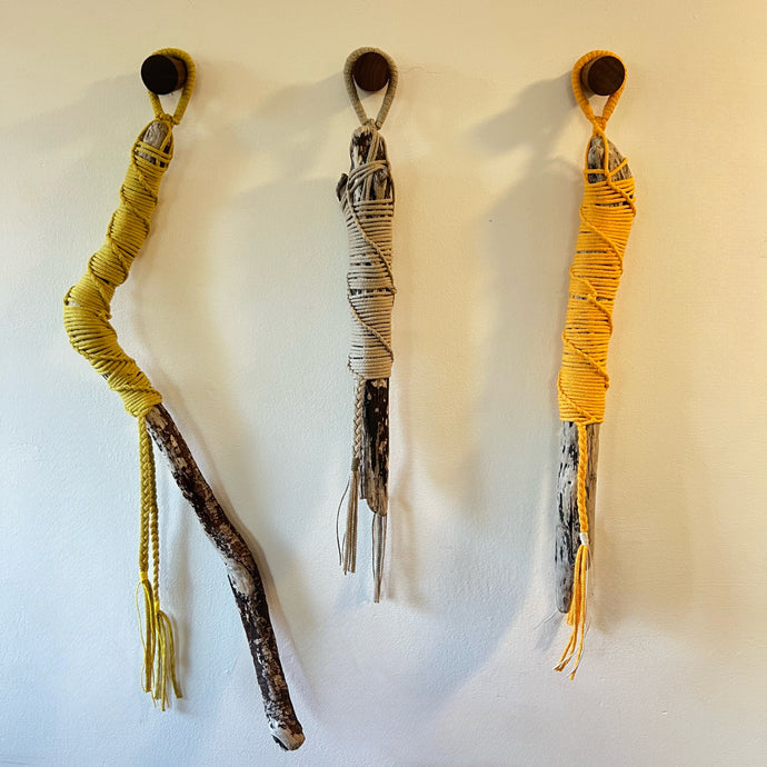 Happy Driftwood Wall Hanging (Set of Three)