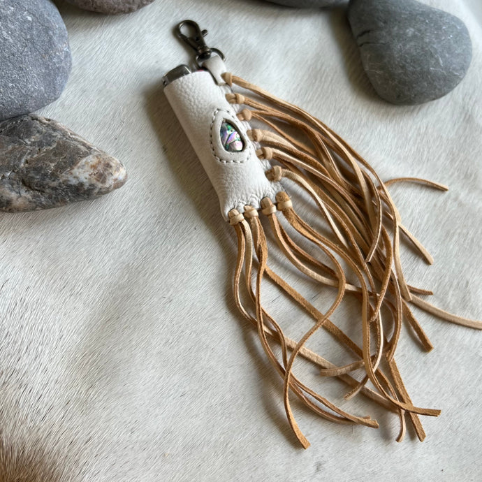 Abalone Fire Keeper - White/Tan