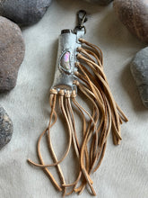 Load image into Gallery viewer, Abalone Fire Keeper - Silver/Tan