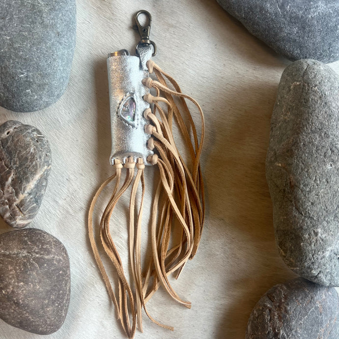 Abalone Fire Keeper - Silver