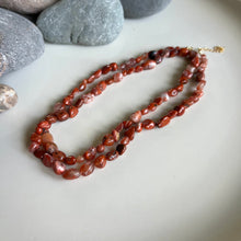 Load image into Gallery viewer, Wrap Necklace - Carnelian Pebble