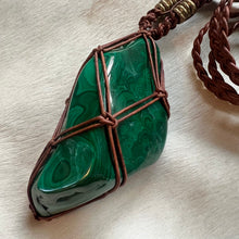 Load image into Gallery viewer, XL malachite talisman