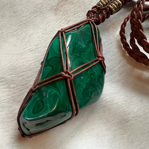 XL malachite talisman