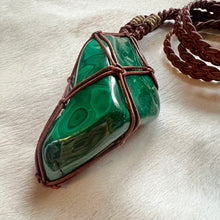 Load image into Gallery viewer, XL malachite talisman