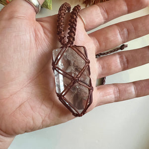 clear quartz talisman