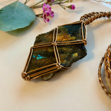 Load image into Gallery viewer, raw labradorite talisman