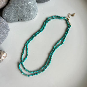 Wrap Necklace - Turquoise Chip