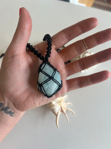 Aquamarine Leather Talisman