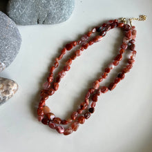 Load image into Gallery viewer, Wrap Necklace - Carnelian Pebble