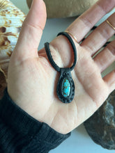 Load image into Gallery viewer, Houston Turquoise Horizon Necklace (Black)