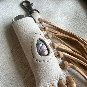 Abalone Fire Keeper - White/Tan