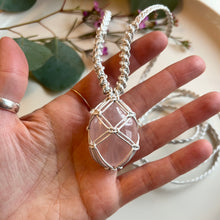 Load image into Gallery viewer, rose quartz talisman (pearl)