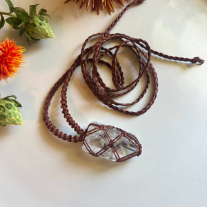 clear quartz talisman