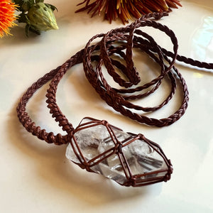 clear quartz talisman