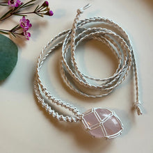 Load image into Gallery viewer, rose quartz talisman (pearl)