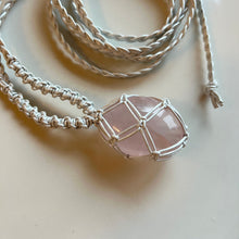 Load image into Gallery viewer, rose quartz talisman (pearl)