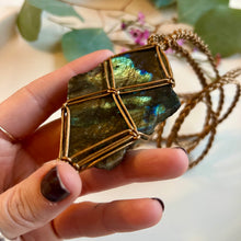 Load image into Gallery viewer, raw labradorite talisman