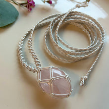 Load image into Gallery viewer, rose quartz talisman (pearl)