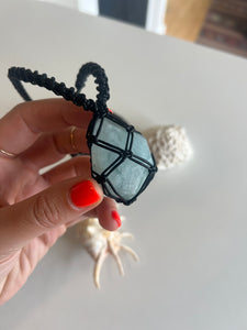 Aquamarine Leather Talisman