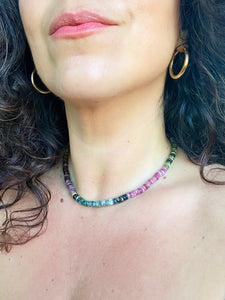 Summer Necklace - Watermelon Tourmaline