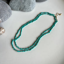 Load image into Gallery viewer, Wrap Necklace - Turquoise Chip