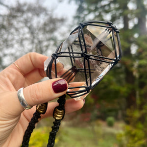 XL smokey quartz talisman