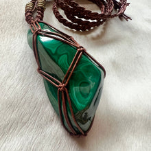 Load image into Gallery viewer, XL malachite talisman