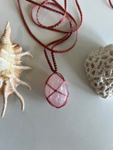 Load image into Gallery viewer, Rose Quartz Nylon Talisman