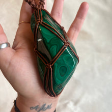 Load image into Gallery viewer, XL malachite talisman