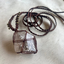 Load image into Gallery viewer, amphibole quartz talisman (brown)