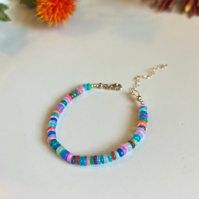 rainbow opal bracelet