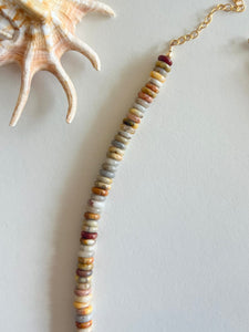 Summer Necklace - Yellow Crazy Lace Agate