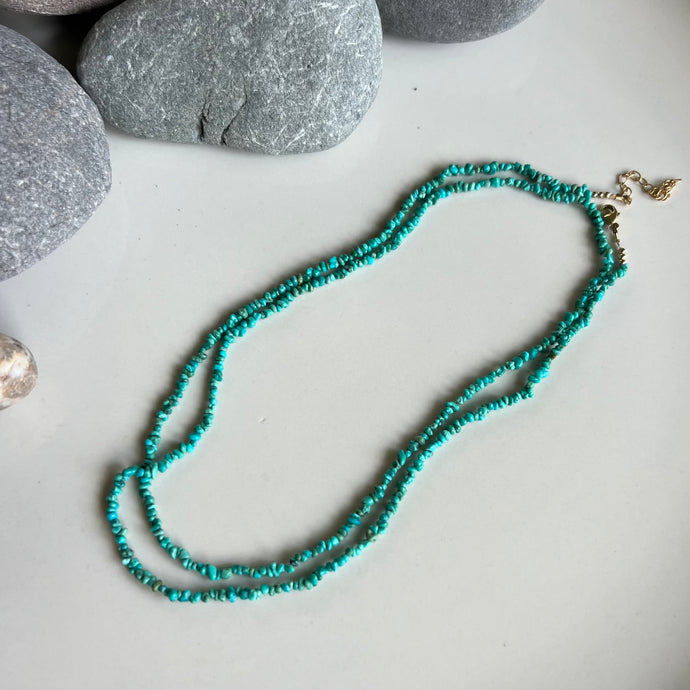 Wrap Necklace - Turquoise Chip