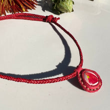 Load image into Gallery viewer, opal rope necklace (red)